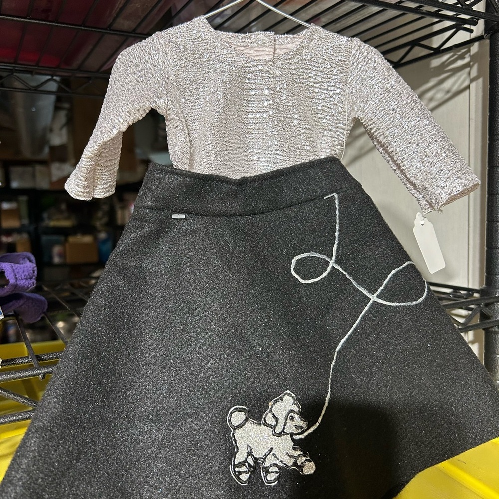 Poodle skirt, top